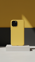 Signal yellow polycarbonate-silicone case