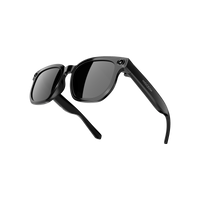 WearProx Vision smart glasses in black, three-quarter right view