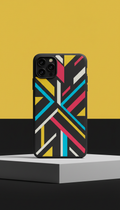 Graphic-print collaboration polycarbonate-silicone case