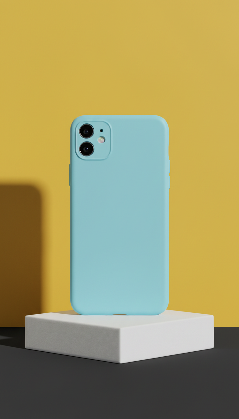 Skyline blue polycarbonate-silicone case