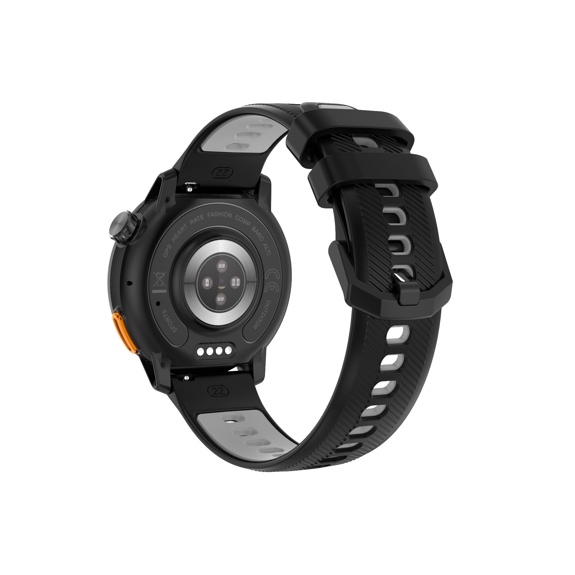 XG9 Smart Watch Gunmetal Black Back