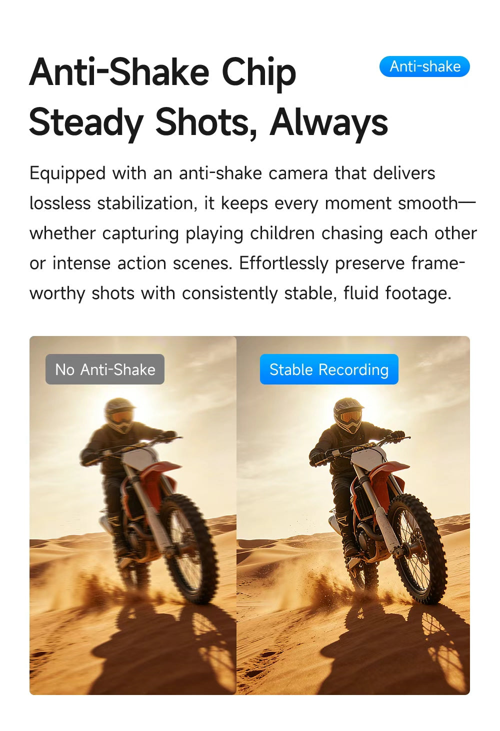 Stable action recording comparison
