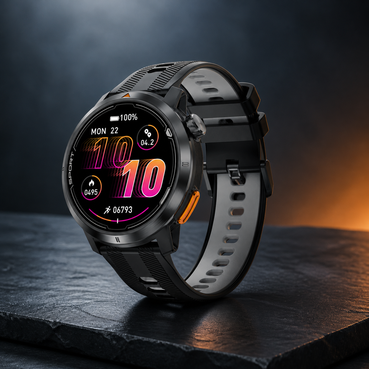XG9 Smart Watch Gunmetal Black