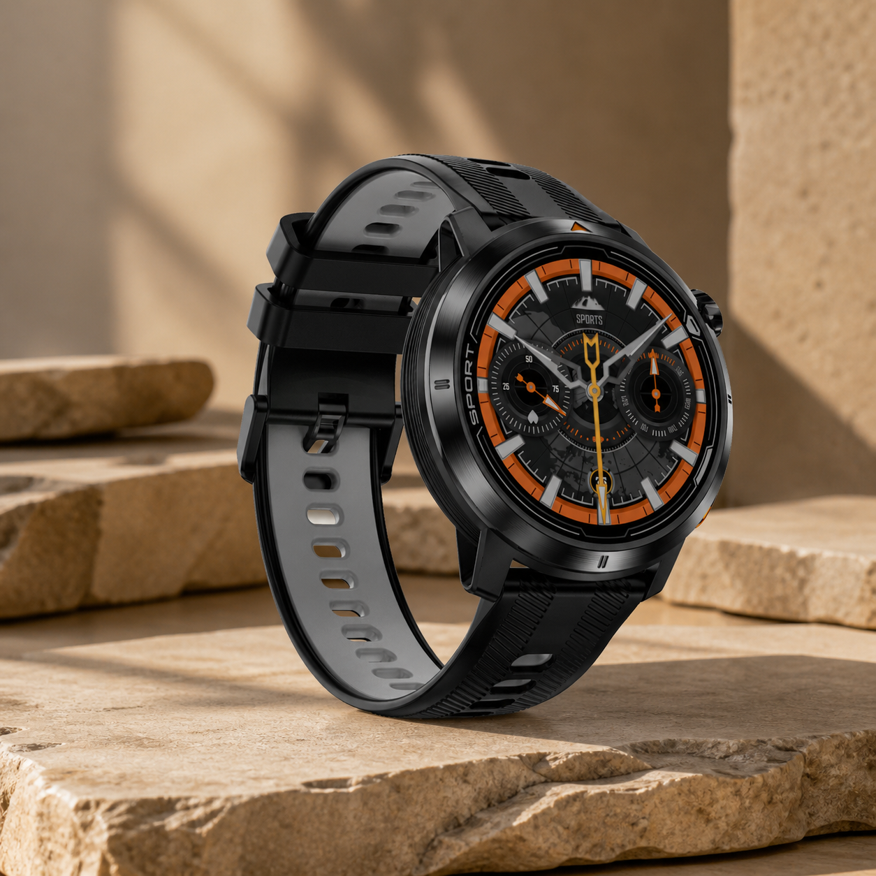 XG9 Smart Watch Gunmetal Black Detail