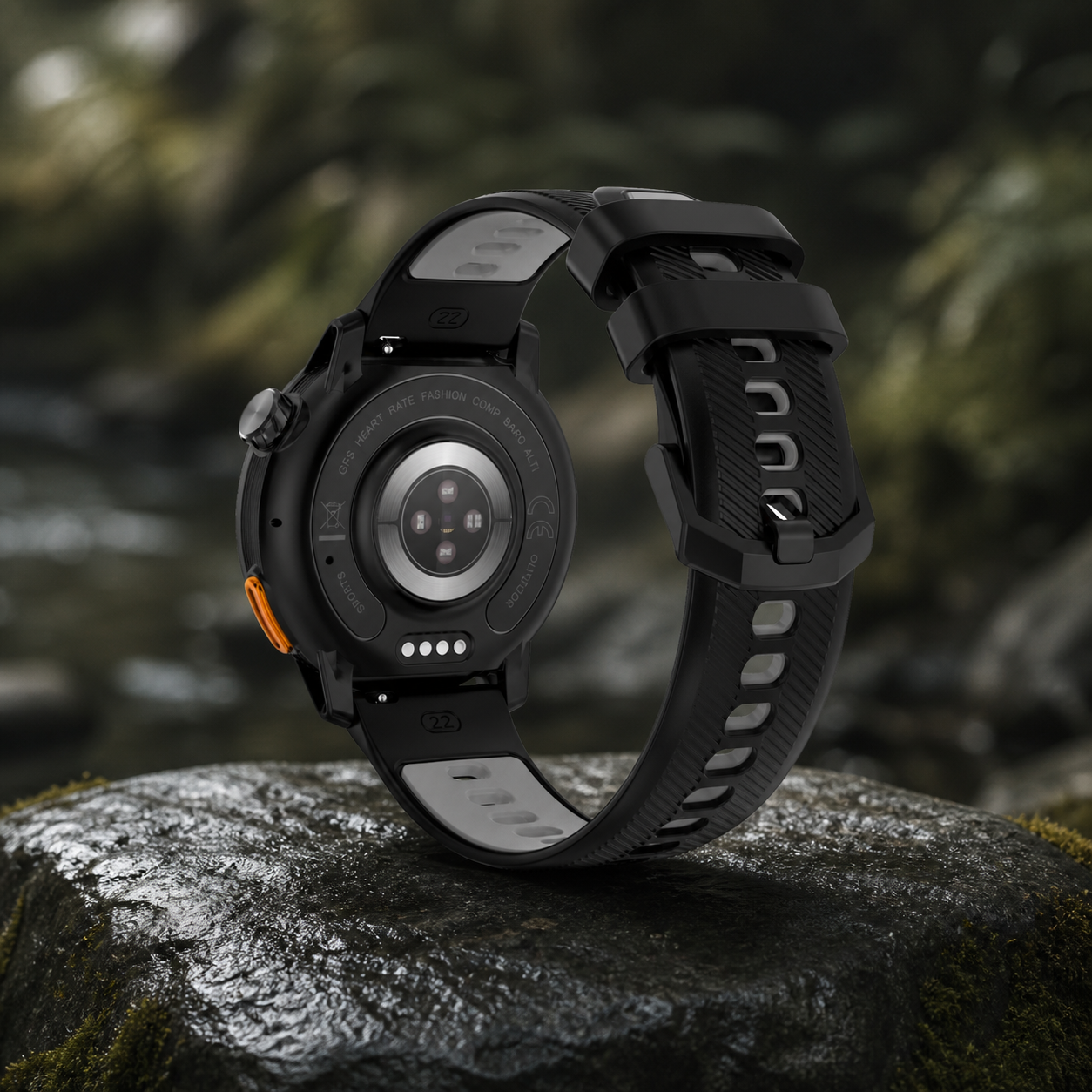 XG9 Smart Watch Gunmetal Black Back